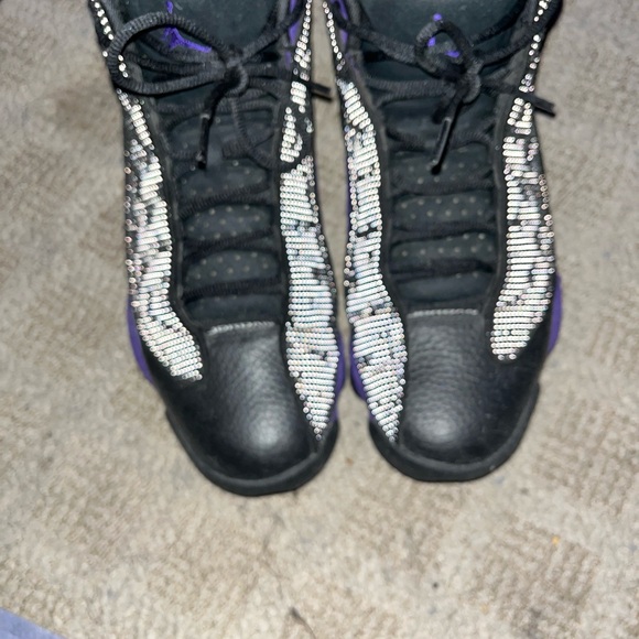 Jordan 13 retro court purple normal wear